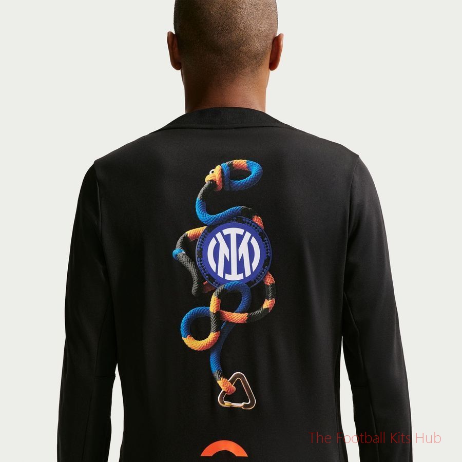 Inter Milan X ACG Training Shirt Dri-FIT Academy Pro Pre Match Warm 4th - Black/Safety Orange
