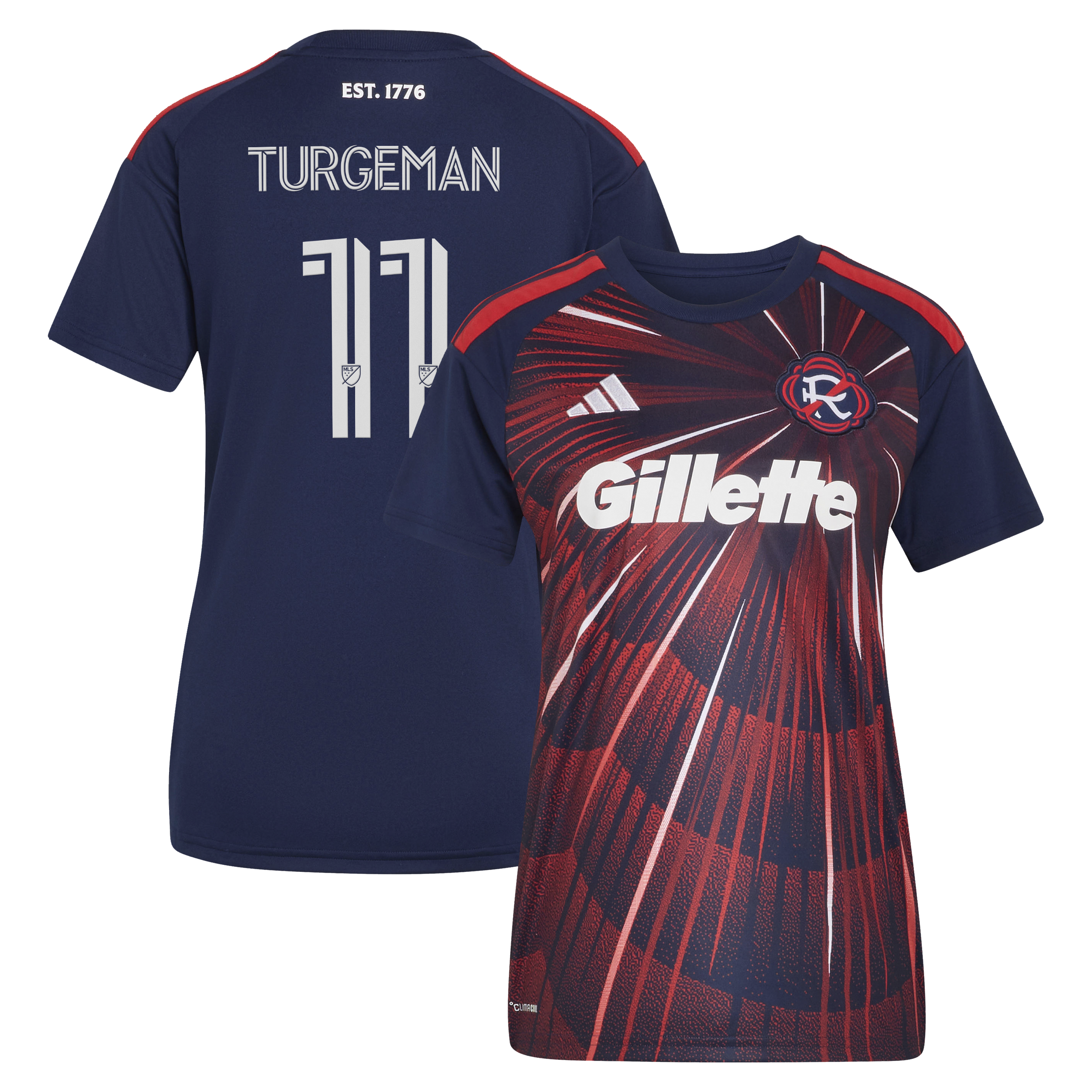 [LK] Youth Dor Turgeman New England Revolution Women's 2026 Independence Day Replica Jersey - Blue