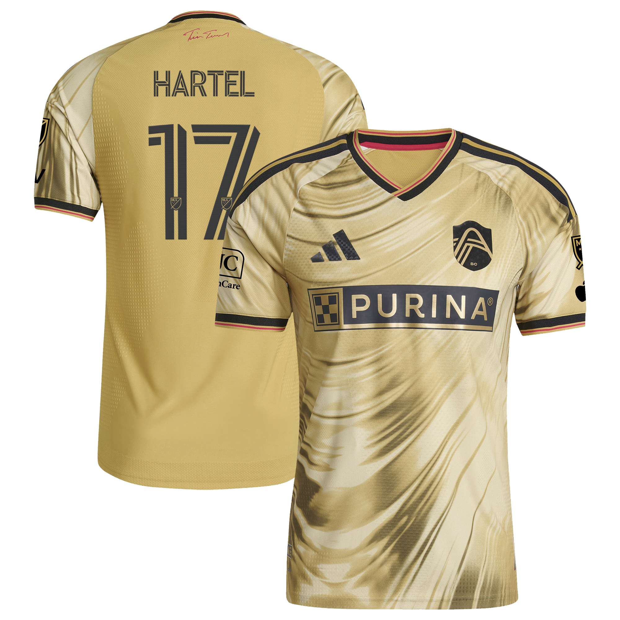 [SJH] Marcel Hartel St. Louis CITY SC 2026 The Tina Turner Kit On-Field Authentic Patch Jersey - Yellow