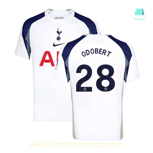 2025-2026 Tottenham Hotspur Home Shirt (Odobert 28)