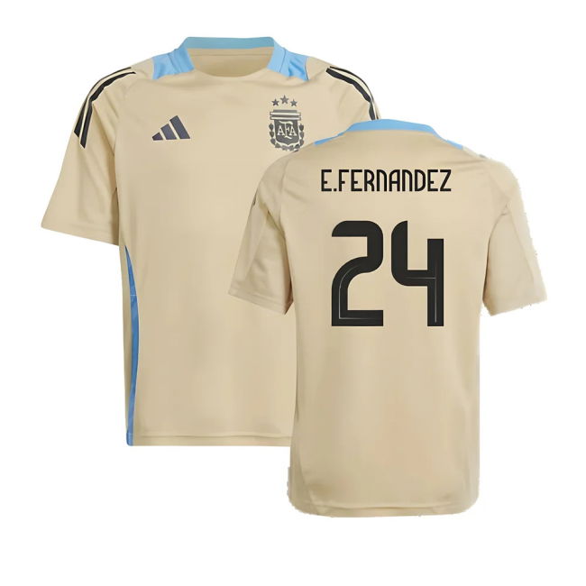 Professional 2024-2025 Argentina Training Jersey (Hazy Beige) - Kids