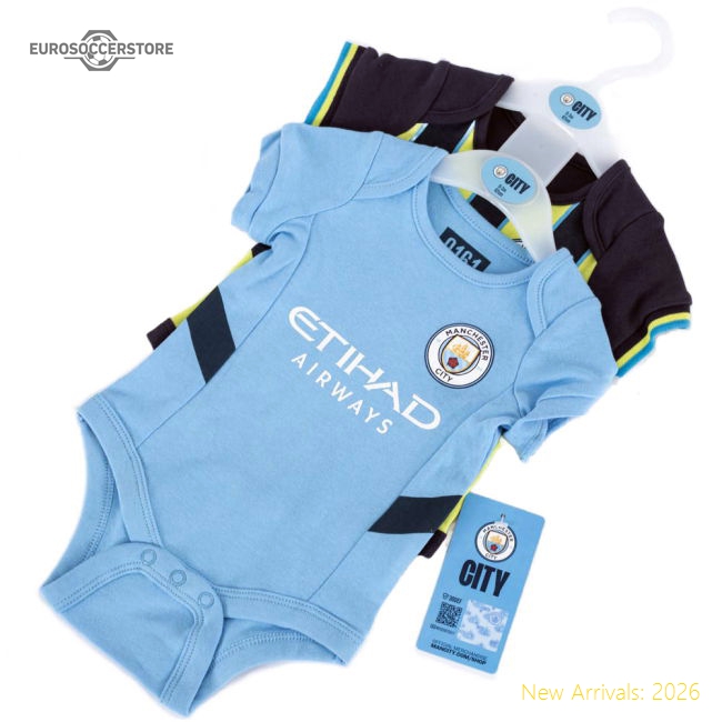 Premium Manchester City Fc 24/25 Season 2 Pack Bodysuit 6-9 Mths