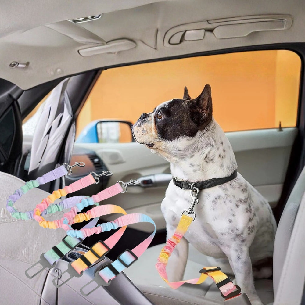 Street-Ready Pawluxe™ Frenchie Car Safety Seat Belt – Adjustable Anti...