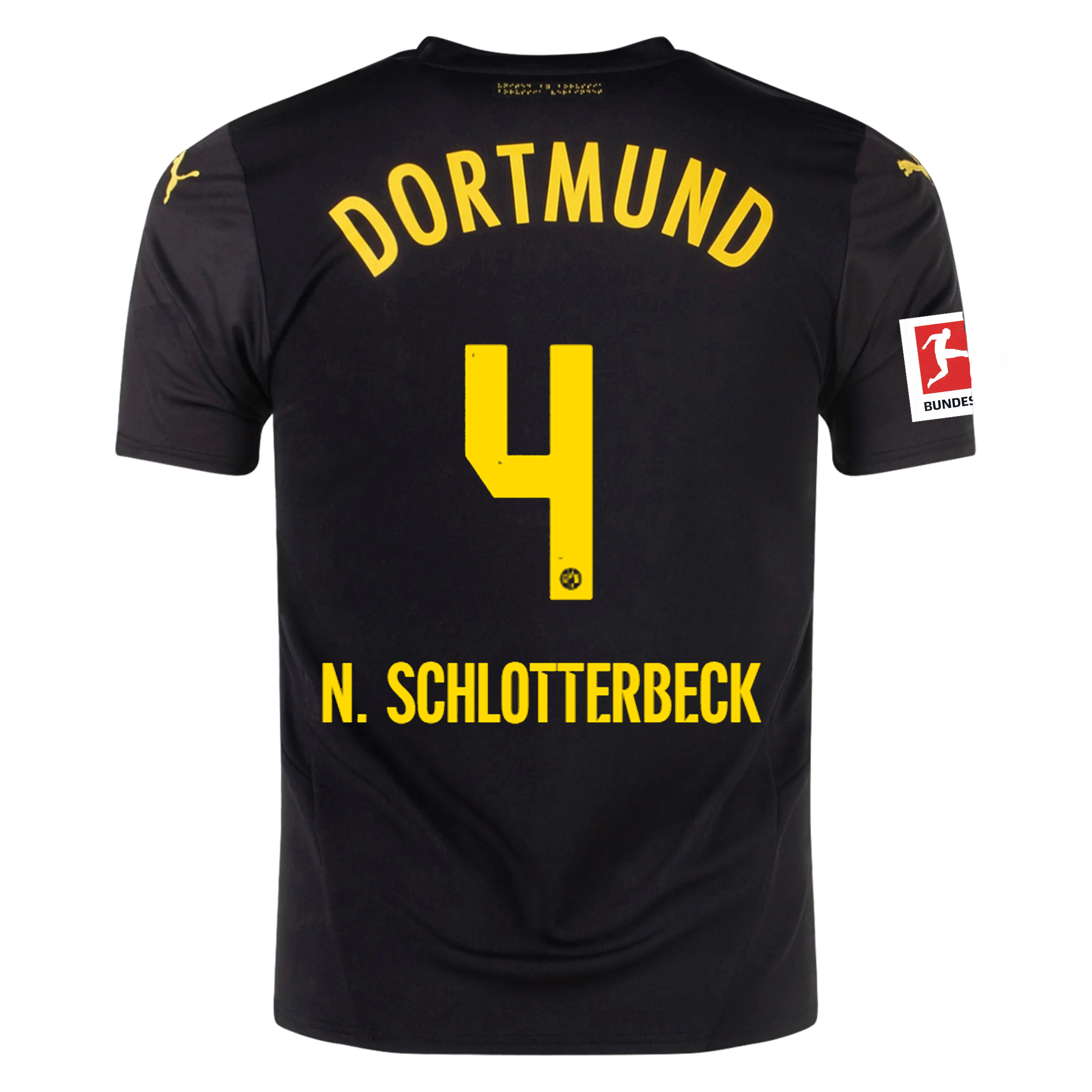 Borussia Dortmund Schlotterbeck 2024-2025 Bun Away Jersey – Authentic Shirt