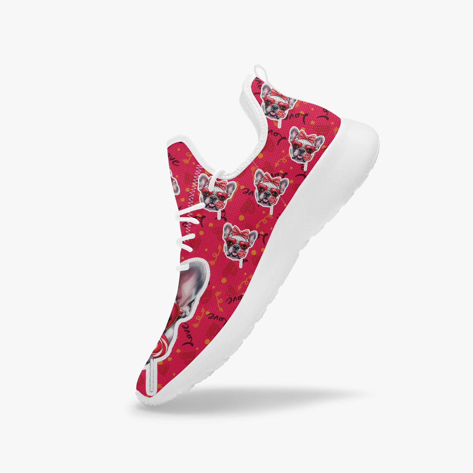 French Bulldog Lover Dove Classic Sneakers Everyday Footwear