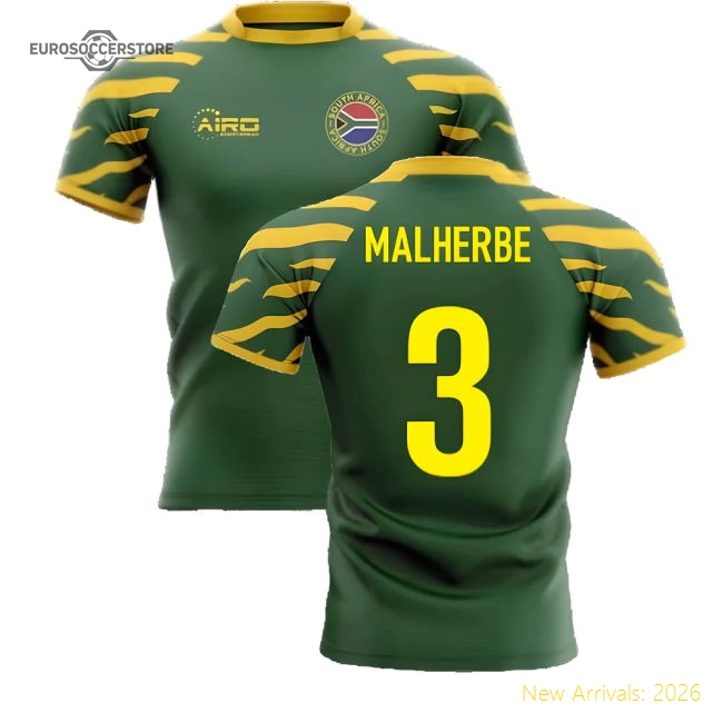 2025-2026 South Africa Springboks Home Concept Rugby Shirt (Malherbe 3)