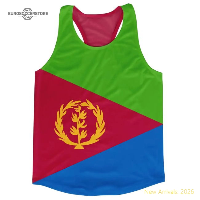 First-class Eritrea Flag Running Vest - Fantastic Value