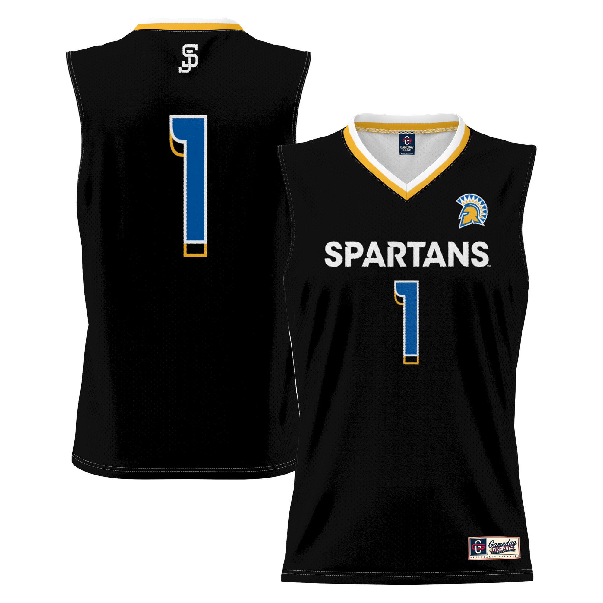 [NJP] Women's San Jose State Spartans GameDay Greats Lightweight Basketball Jersey - Black