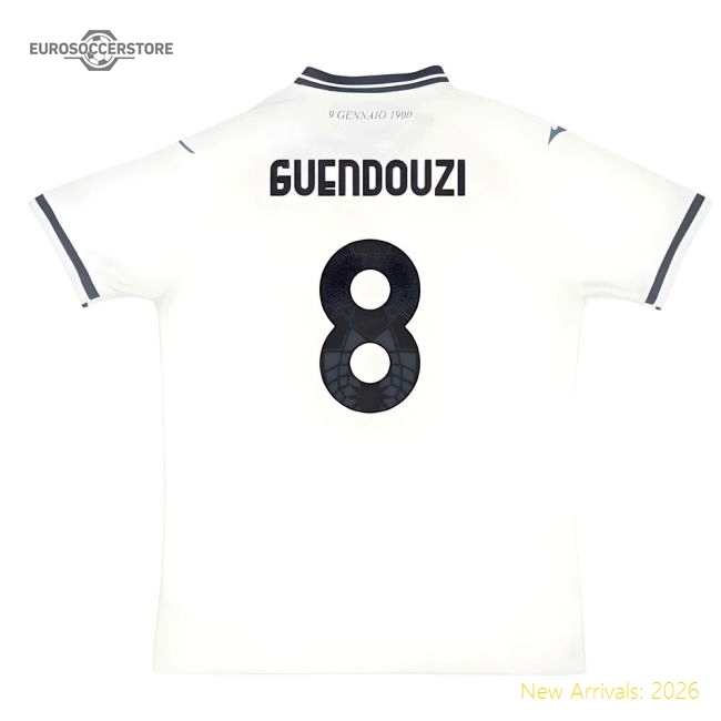 2025-2026 Biancocelesti Away Shirt (guendouzi 8) - Fan Collection