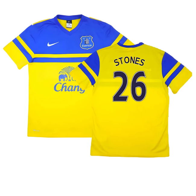 2013-14 Everton Away Soccer Jersey Everton 2013 L S
