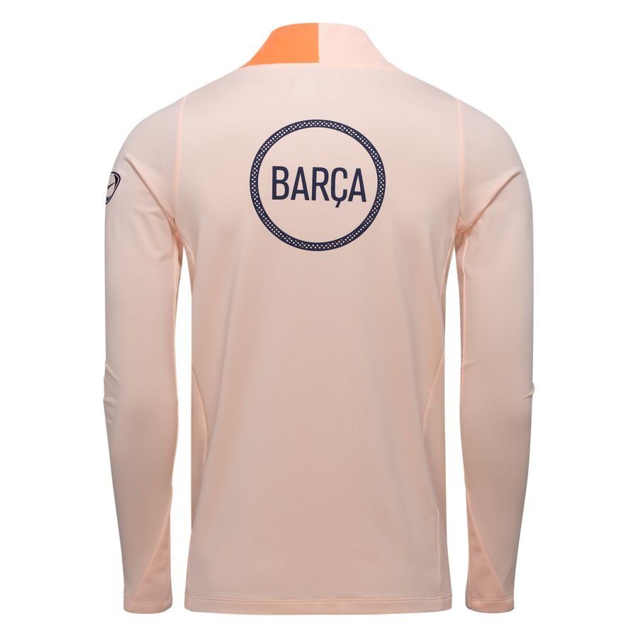 Barcelona Training Shirt Dri-FIT Strike Drill 3rd - Crimson Tint/Bright Mango/Midnight Navy