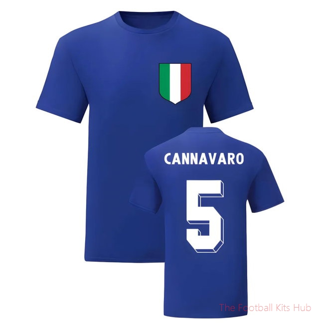 Fabio Cannavaro Italy National Hero Tee\\'s (Blue)