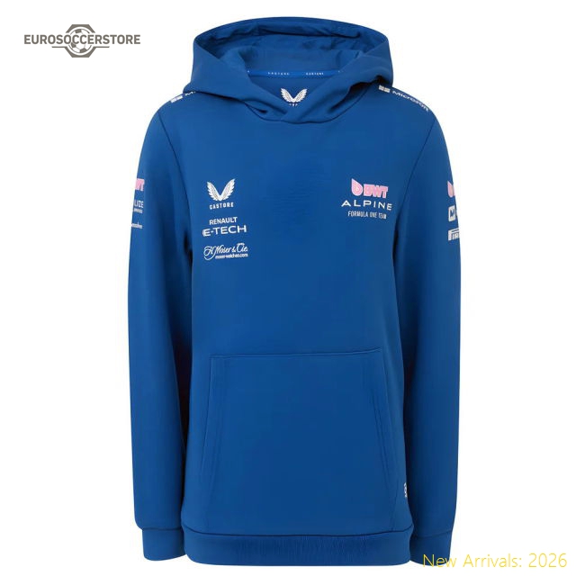2025 Alpine F1 Pullover Hoodie (Blue) - Kids