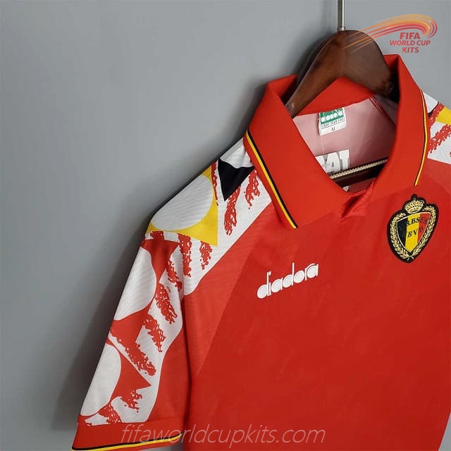 Home Soccer Jersey of Belgium season 1995