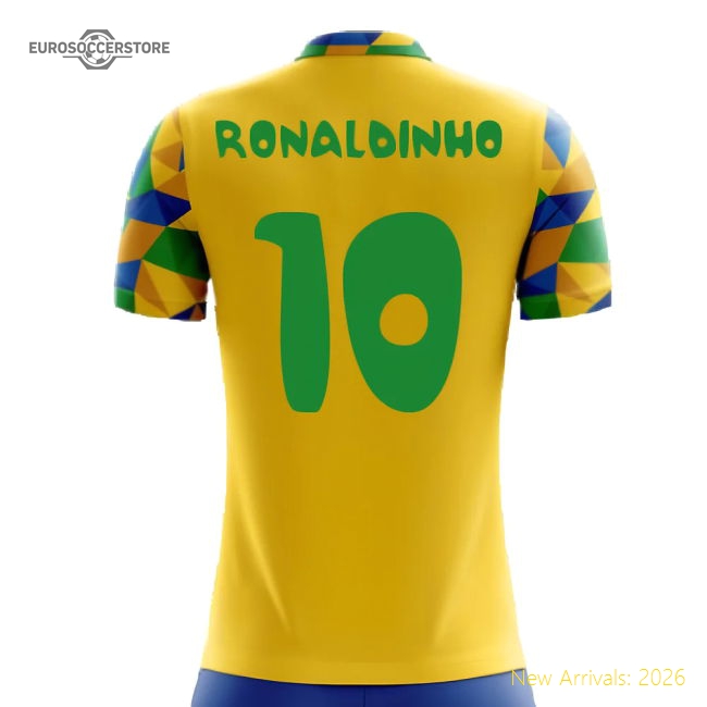 Durable Kids Football Team Ronaldinho Jersey 2025-2026 Easy-care
