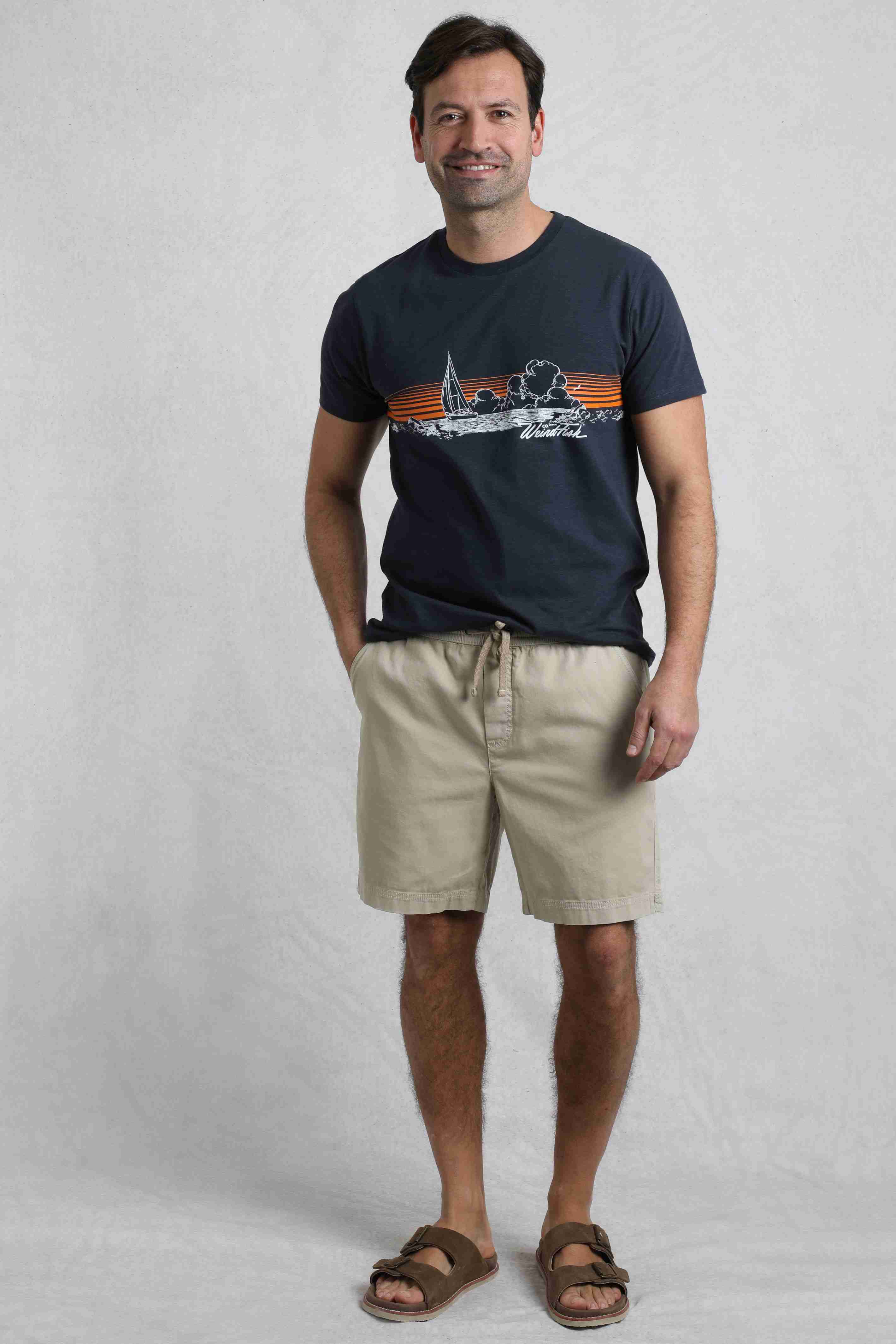 Weston Canvas Shorts Flint Stone