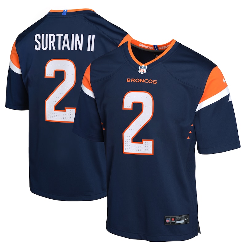 None Patrick Surtain II Denver Broncos NFL Team Authentic Jersey