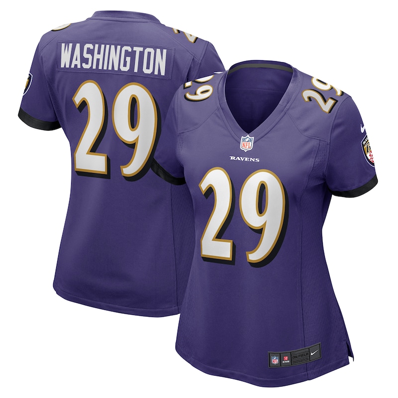None ArDarius Washington BAL Ravens Energetic Premium Jersey