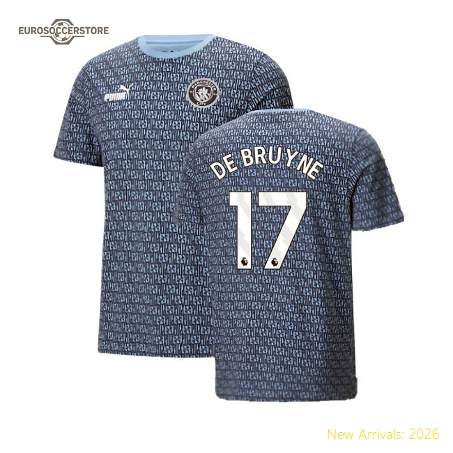 Man City De Bruyne Comfortable Kids Jersey Aeroready Easy-care