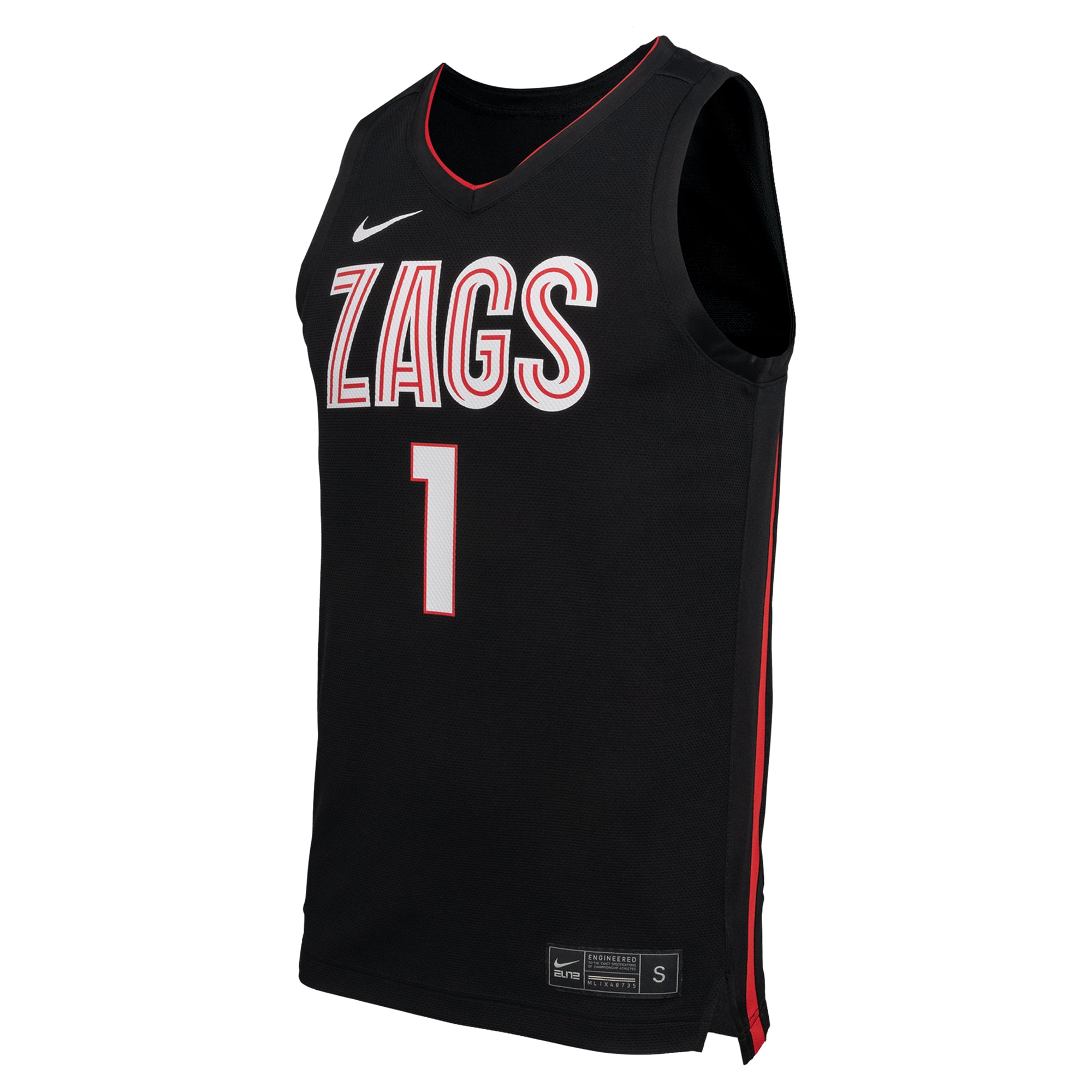 Gonzaga Bulldogs Nike Replica Basketball Jersey - Black