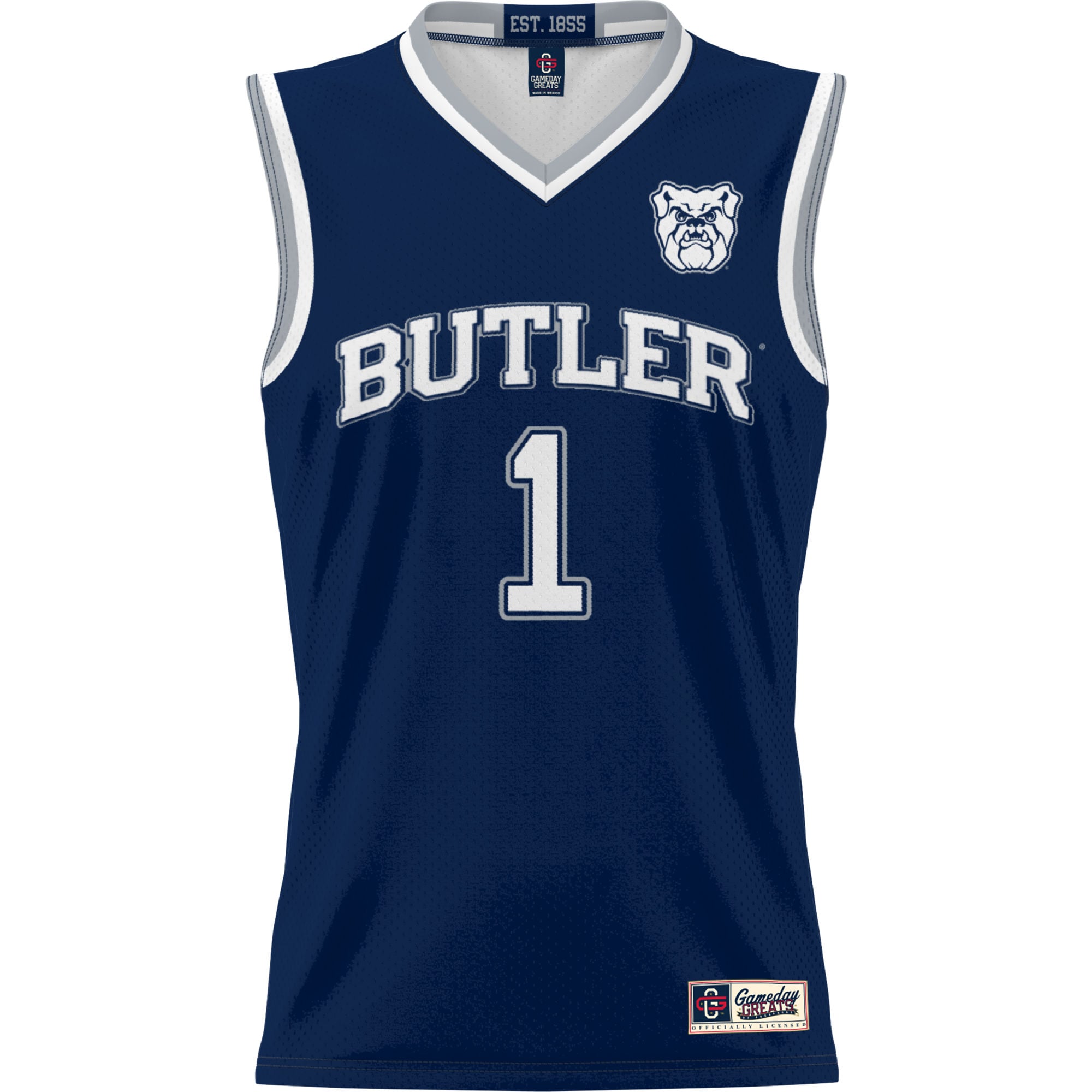 #1 Butler Bulldogs GameDay Greats Lightweight Basketball Jersey - Navy