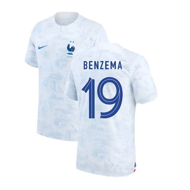 Unique Collector Quality France Away Unique Shirt (BENZEMA 19)