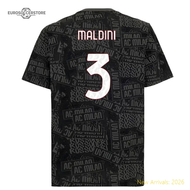 Premium Ac Milan Home Maldini Jersey 2025-2026 Comfortable