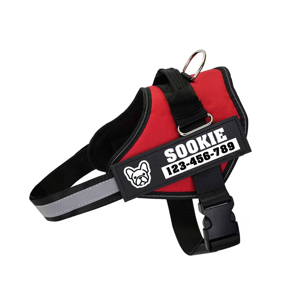 - Safe Personalized French Bulldog Harness Indoor Use | Comfort Fit