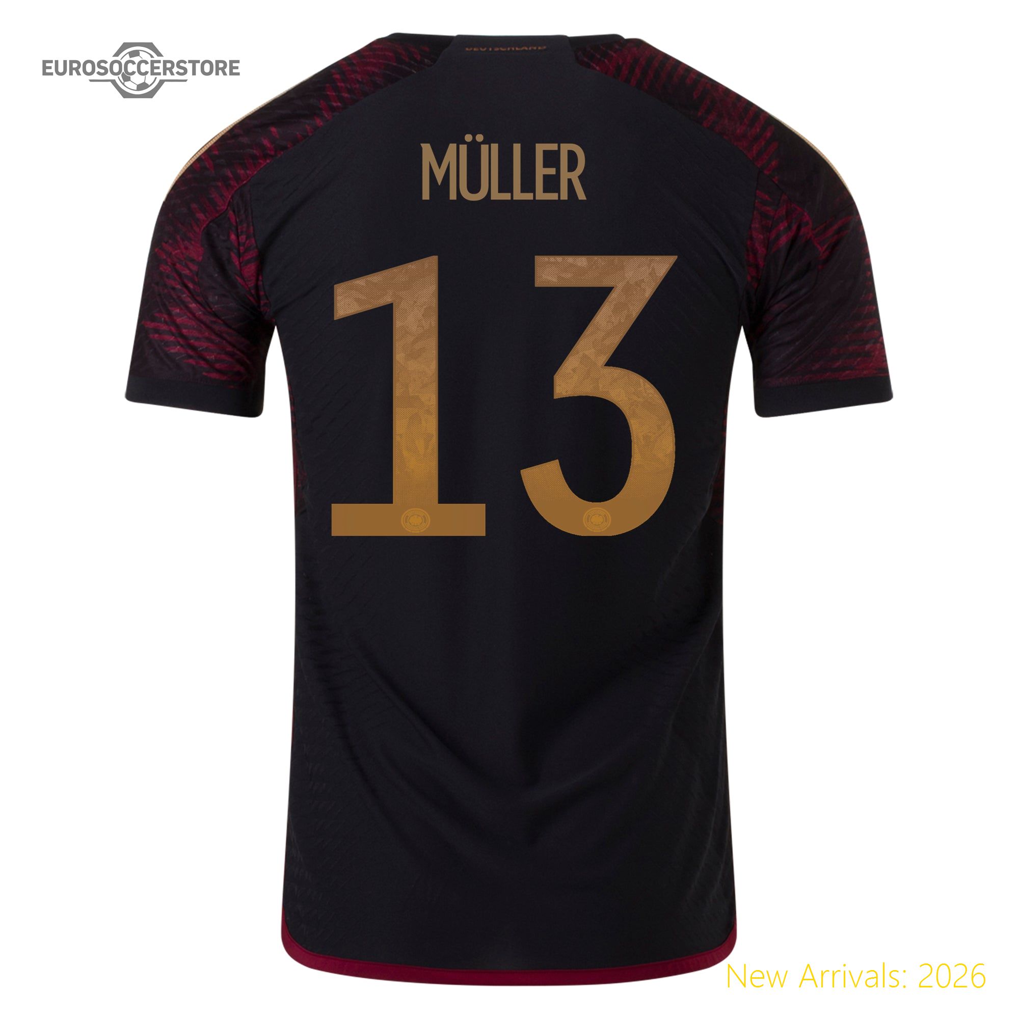 Officially Licensed Men Ger Team Away Authentic Jersey 2022