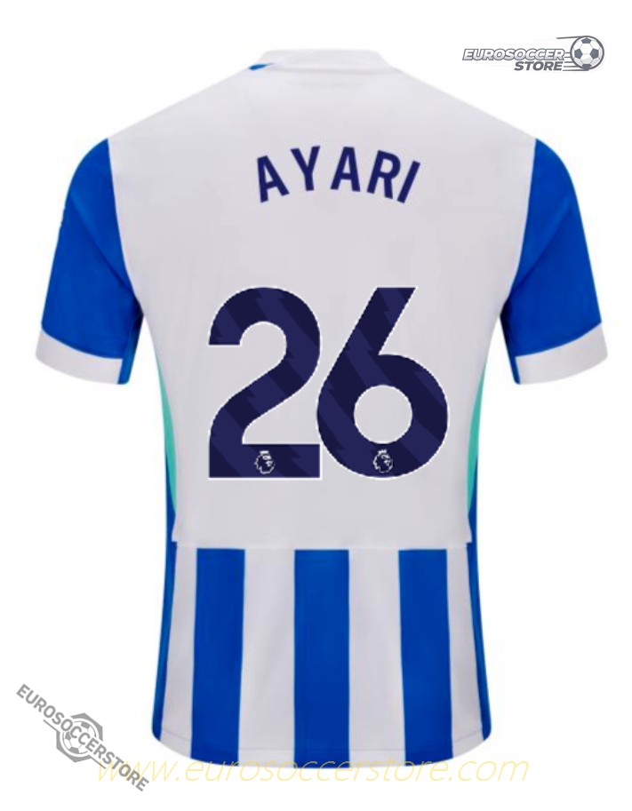 Brighton Hove Albion 25-26 Season Home Jersey with AYARI 26 Printing