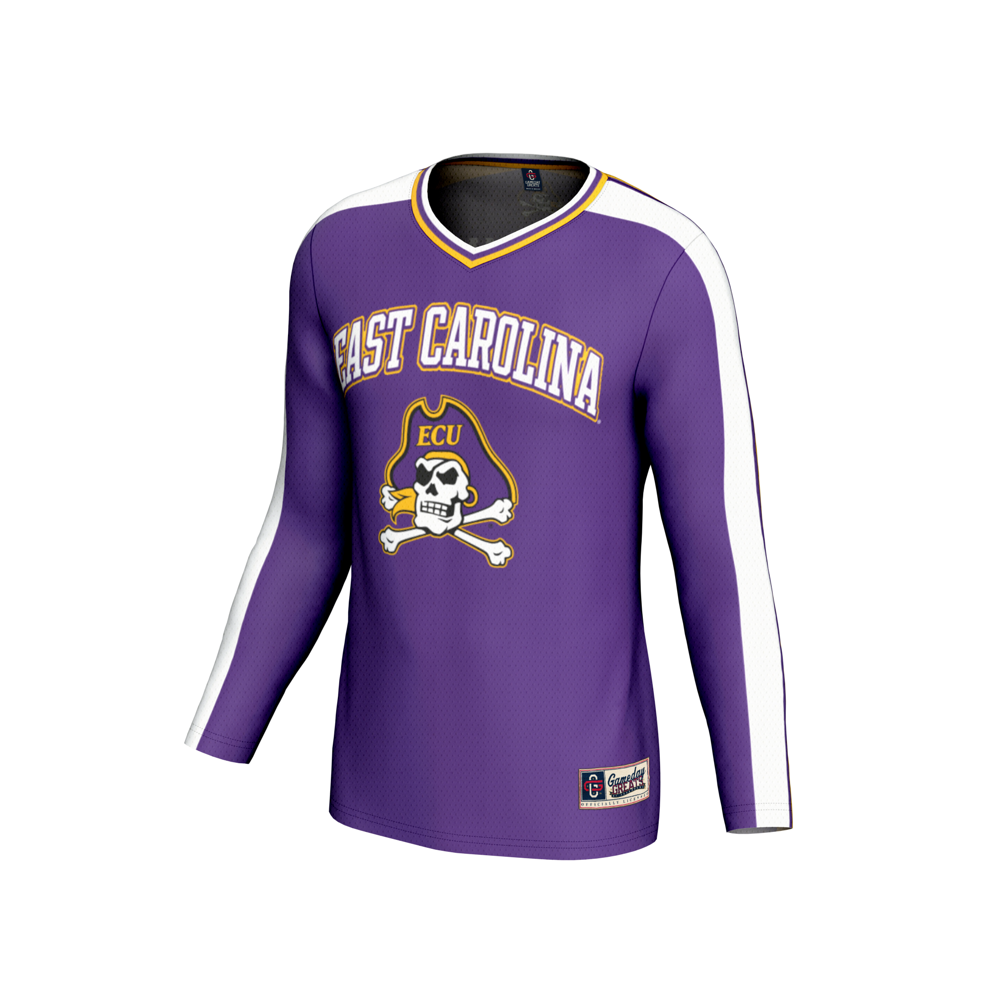 [DDG] ECU Pirates GameDay Greats Unisex NIL Pick-A-Player Collegiate Women's Volleyball Lightweight Fashion Jersey - Purple