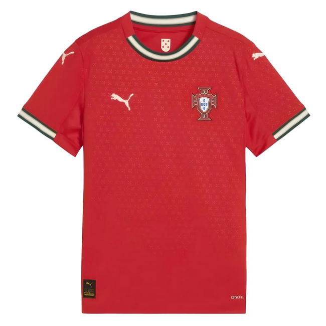 Genuine 2025-2026 Portugal European Championship Home Jersey (Kids)
