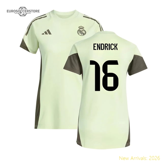Supporter 2025-2026 Real Madrid Training Jersey (Almost Lime) - Womens (Endrick