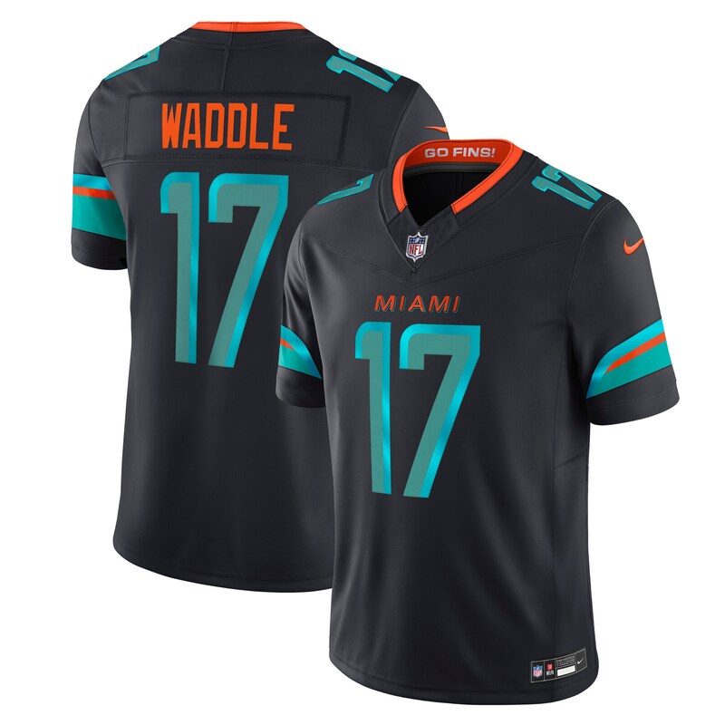 None Jaylen Waddle MIA Dolphins Bold Genuine Jersey Football Apparel
