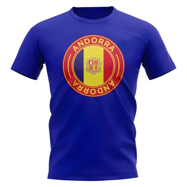 Andorra Football Badge T-Shirt (Royal)