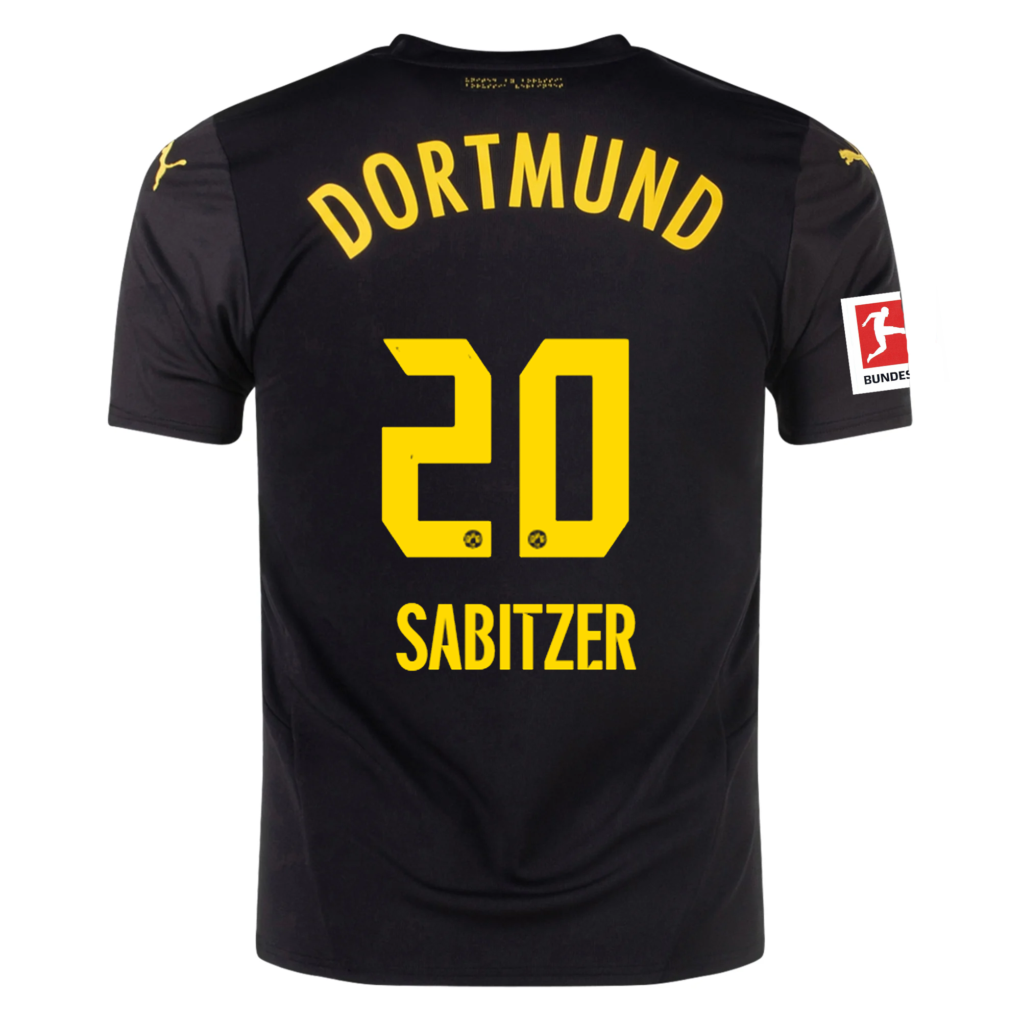 Borussia Dortmund Sabitzer 2024-2025 Bun Away Jersey – Authentic Shirt