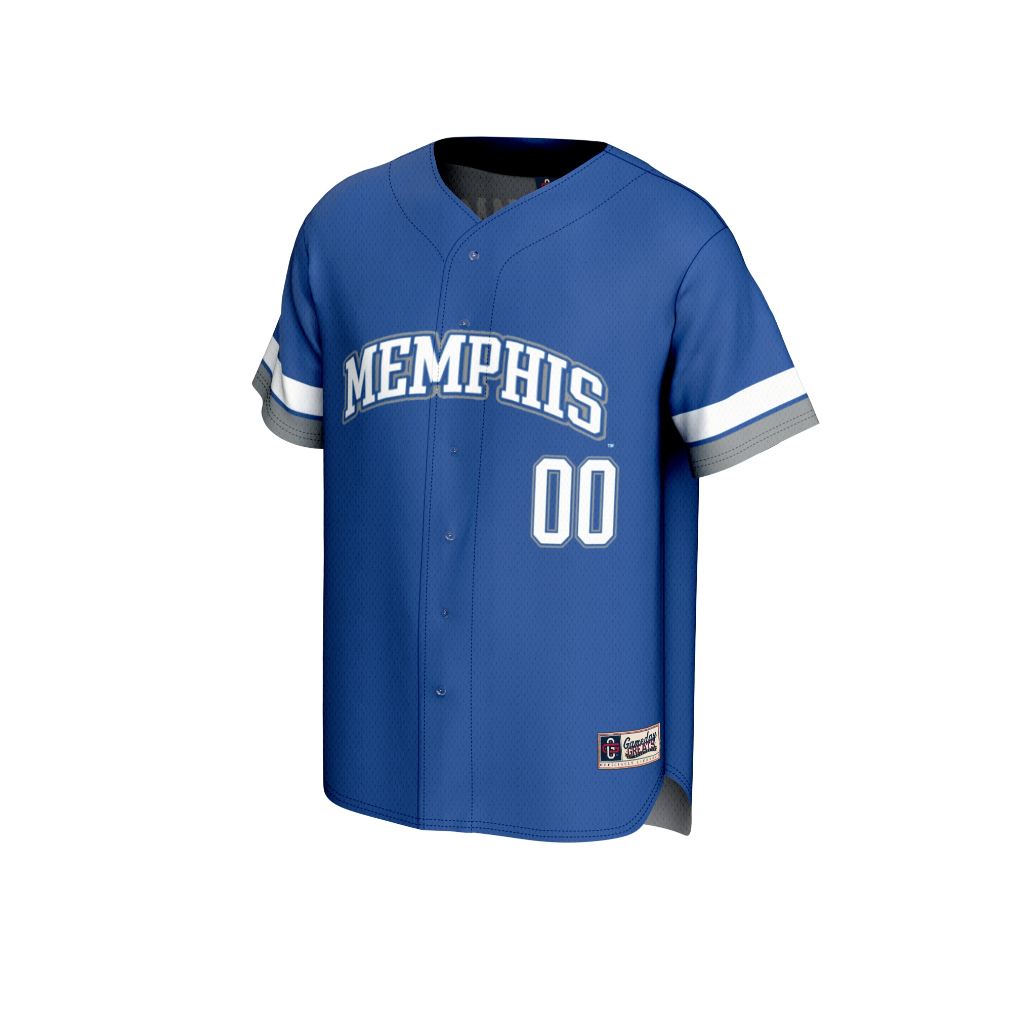 [DDG] Memphis Tigers GameDay Greats Youth Lightweight Collegiate Baseball NIL Fashion Jersey - Royal