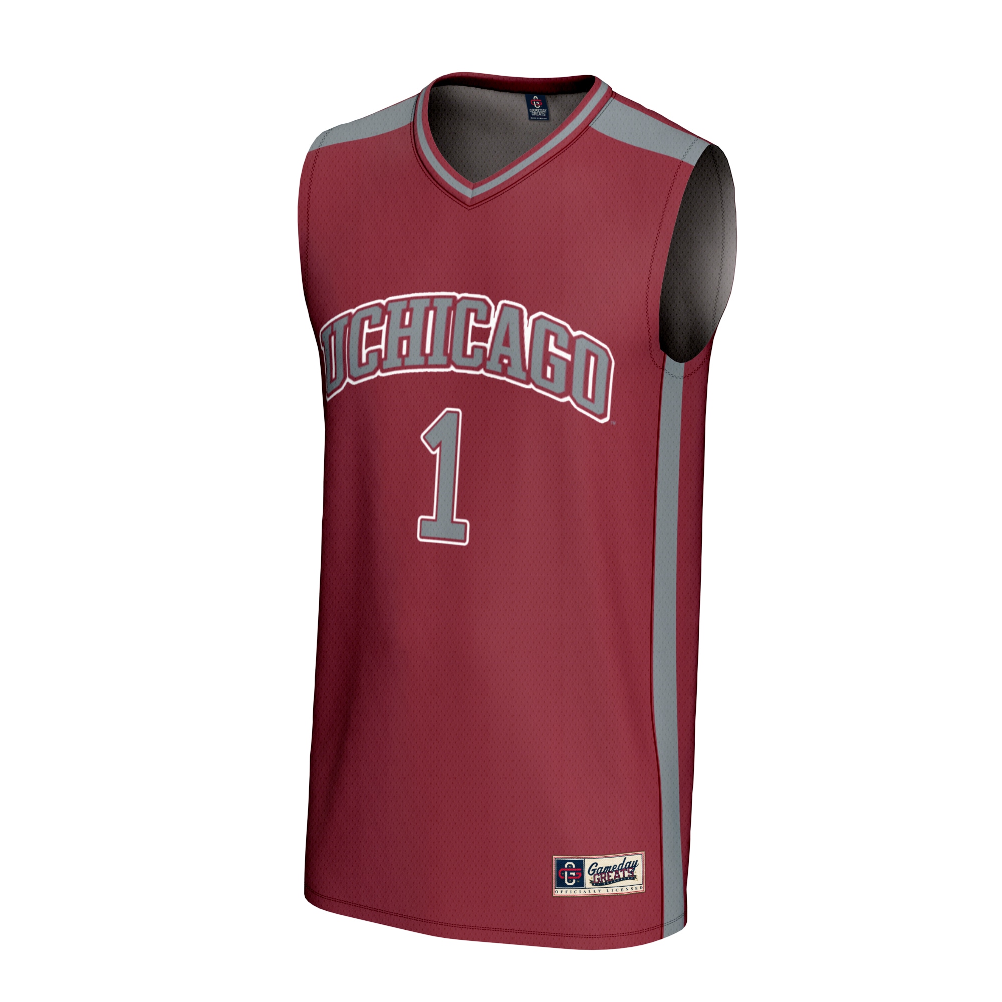 [DDG] UChicago Maroons GameDay Greats Youth Lightweight Basketball Fashion Jersey - Maroon