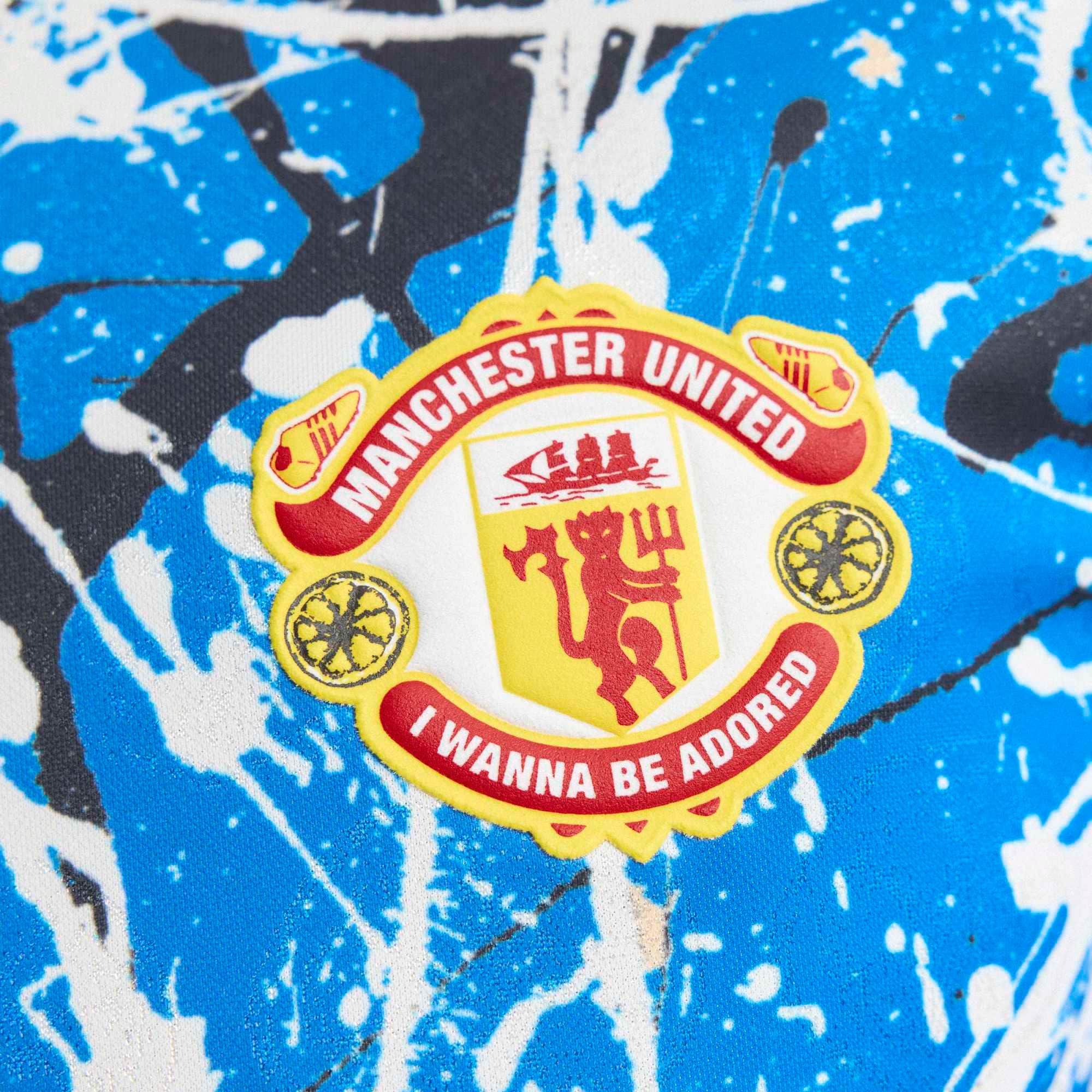 [SJH] Manchester United X Stone Roses Long Sleeve Replica Jersey - Blue
