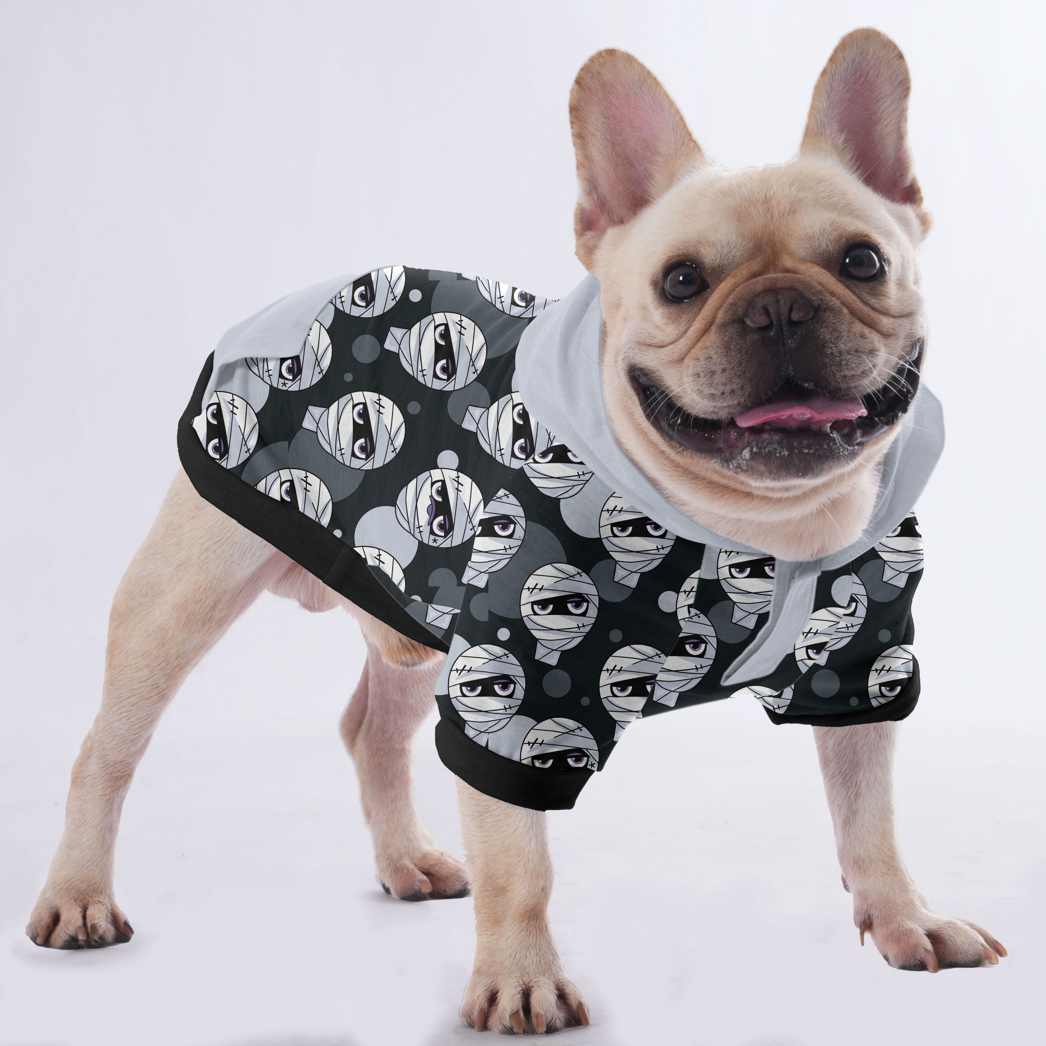 The Mummy - Durable Halloween Hoodies For French Bulldog | Frenchie Shop Original Frenchie Themed Wear