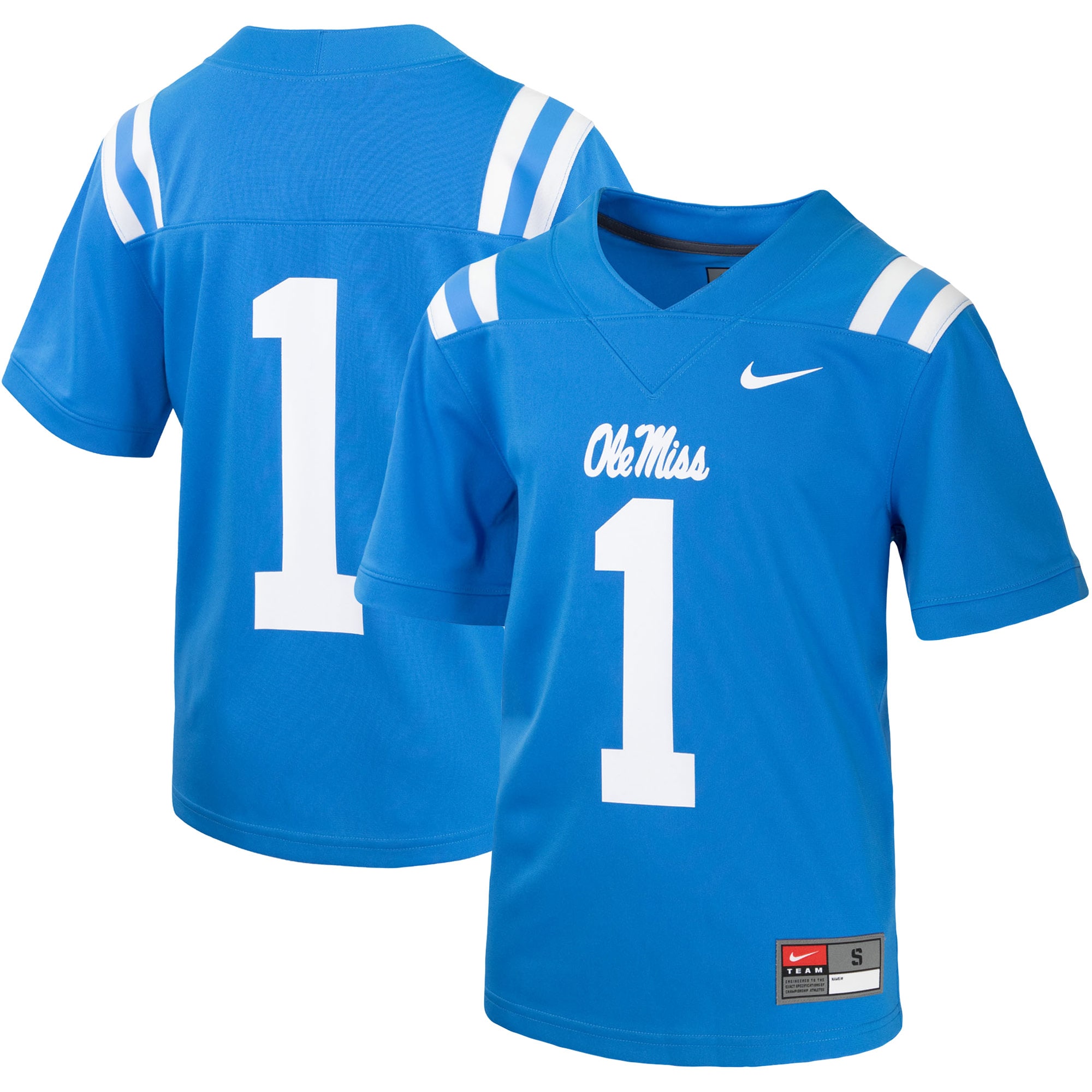 [NJP] Ole Miss Rebels Untouchable Football Jersey - Powder Blue