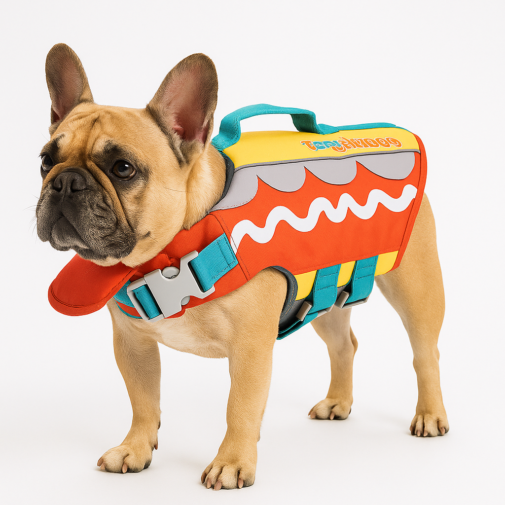 French Bulldog Float Jacket – Anti-Choke Life Jacket with Handle