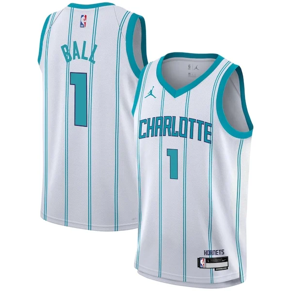 LaMelo Ball CHA Swingman Jersey - top-tier stylish - White athletic