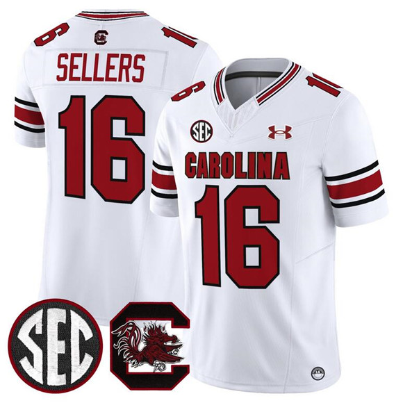Men's None White 2025 official licensed None #16 away jersey Jersey