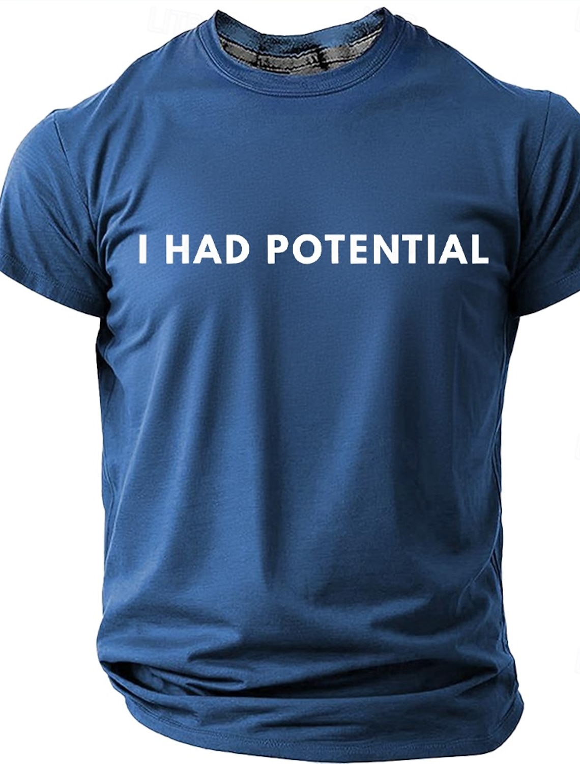 Men's I Had Potential Funny Sarcastic Quote Minimalist Meme T Shirt Graphic Regular Fit Gifted Child Burnout Humor Casual Daily Designer Clothing Apparel S M L XL XXL XXXL