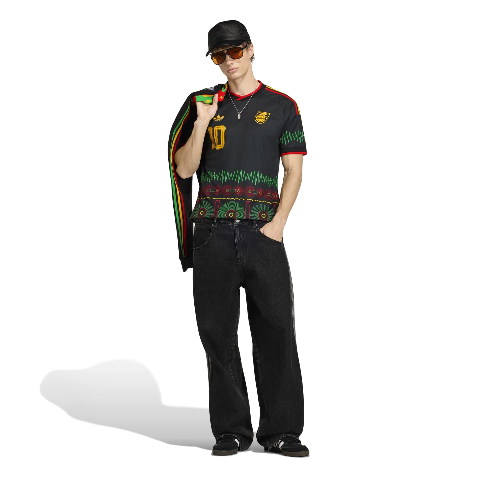 [SJH] Bob Marley Jamaica National Team 2026 Away Replica Jersey - Black