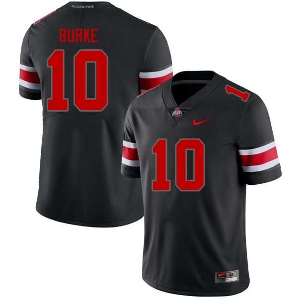 Denzel Burke Ohio State Buckeyes #10 Nike Men Black Official Replica