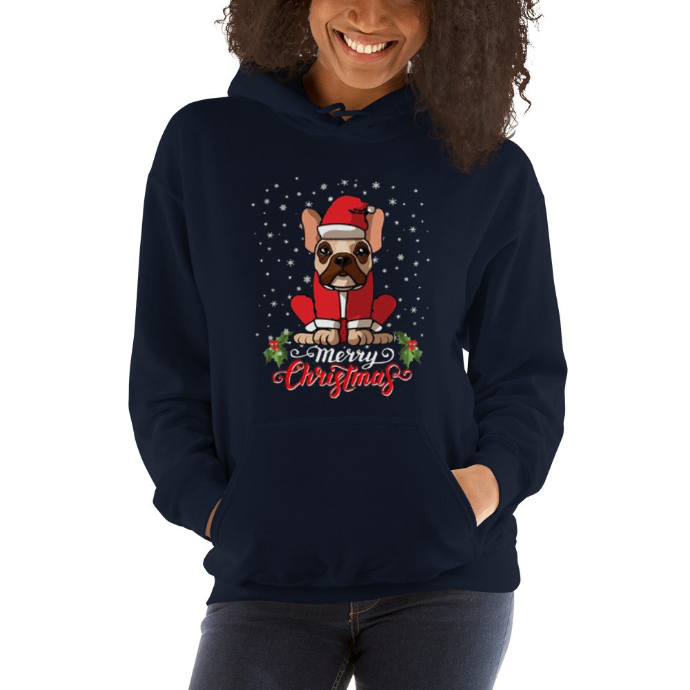 French Bulldog Merry Christmas Unisex Hoodie Cute Frenchie Essential