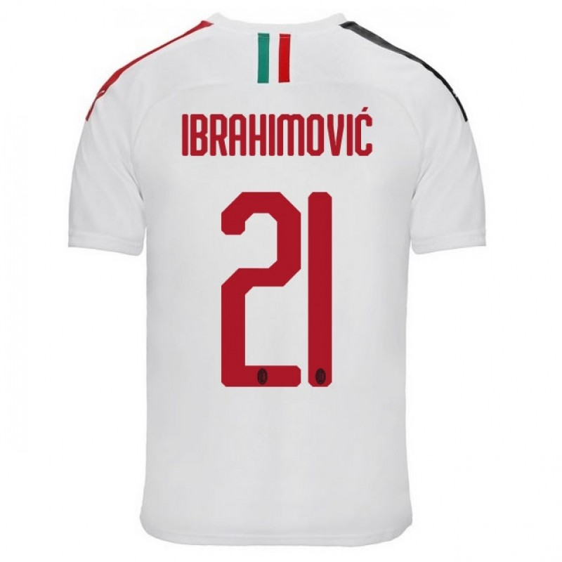 Match Quality 2019-20 AC Milan Away IBRAHIMOVIC 21 Soccer Jersey Shirt