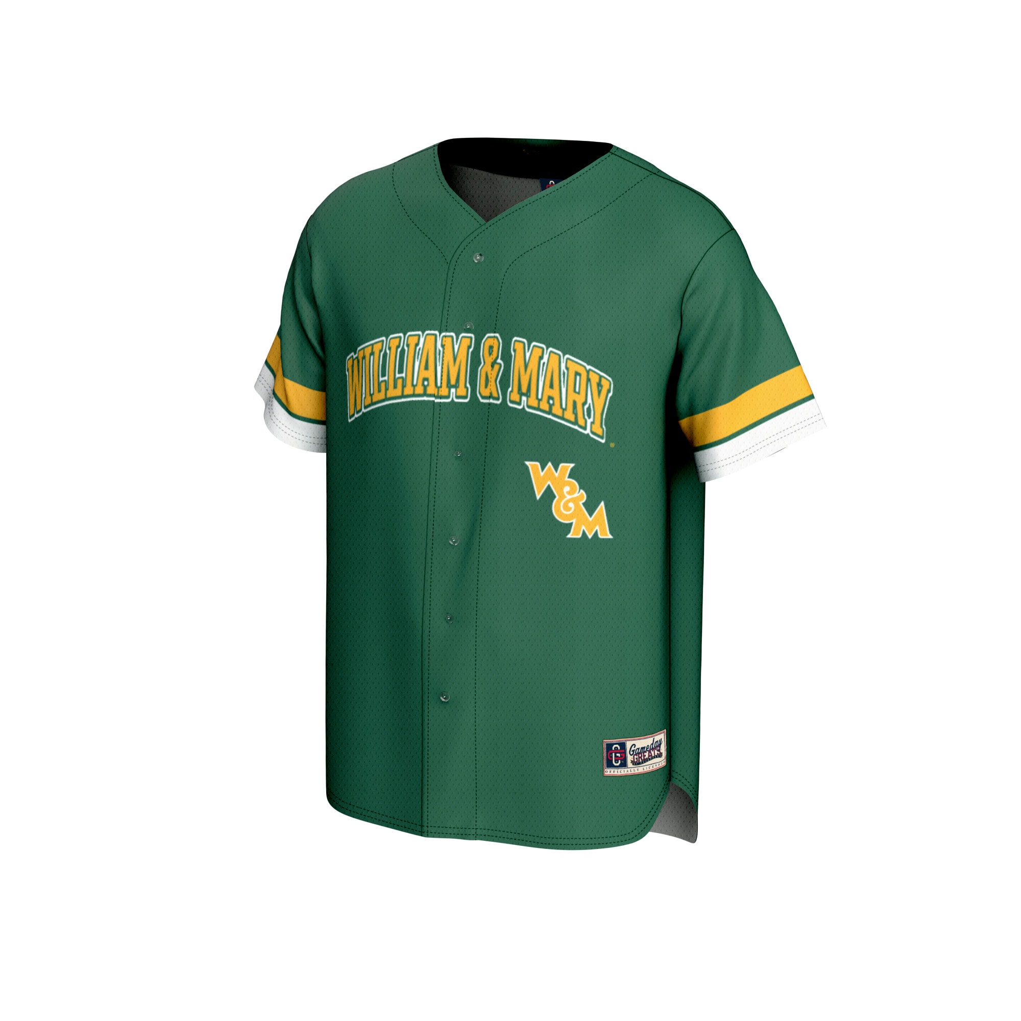 [DDG] William & Mary Tribe GameDay Greats Youth Baseball Jersey - Green